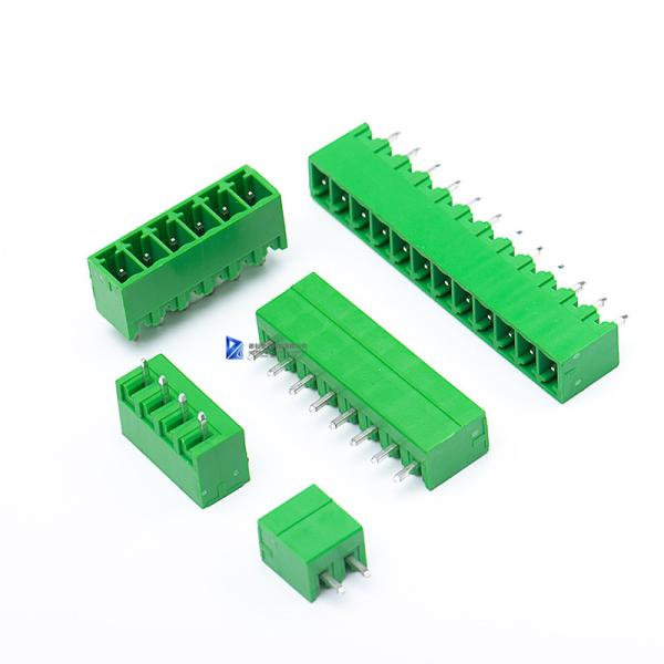 Quality 15EDG-3.81-10P 3.81mm PCB Connector 300V 8A Screw Terminal Block 2p - 24p Poles wholesale