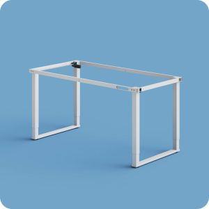 Cheap Electric Adjustable Height Workbench Frame Dual Motors 4 Leg Desk Frame 100KG Max Load for sale