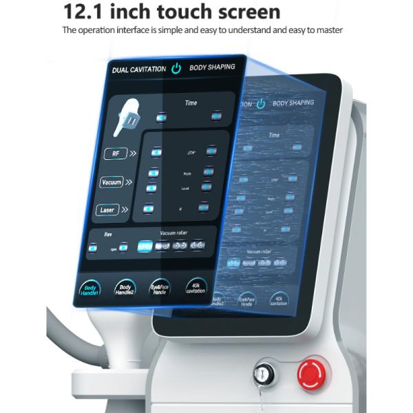 Multifunction Body Slimming RF Device Infrared Laser Vacuum RF Beauty Machine Cavitation RF Fat Reduction Device