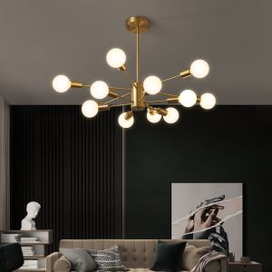 Nordic Led Glass Ball Copper Chandelier Luxury Golden Ceiling chandelier bubbles