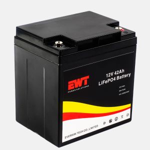 12V 12.8V LFP Lithium Iron Phosphate Battery Pack with Anode Material 42Ah