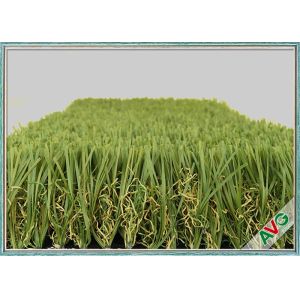 Soft / Comfortable Feeling Landscaping Artificial Grass 12800 Dtex Fireproof