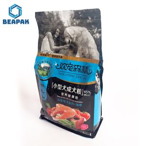 Customized Flat Bottom Bag Resealable k Pet Food Bags