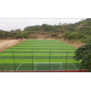 60mm Height Football Artificial Turf 6600 Detex Wear Resistant