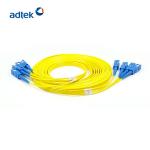 4 Fibers SC SC Single Mode Fiber Patch Cord LSZH Simplex Low Insertion Loss