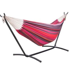 Folding Stainless Steel Canvas Hammock With Stand Your Outdoor Relaxation