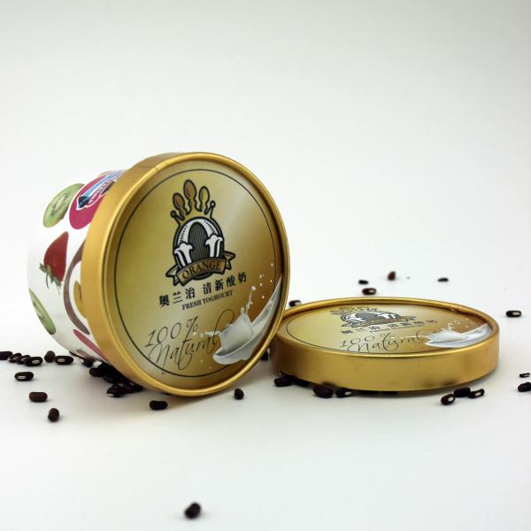 Leakproof Biodegradable Ice Cream Containers With Lids Eco Friendly 5oz 150ml