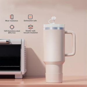 China Double Wall 304 Stainless Steel 40oz Tumbler Cups With Handle on sale