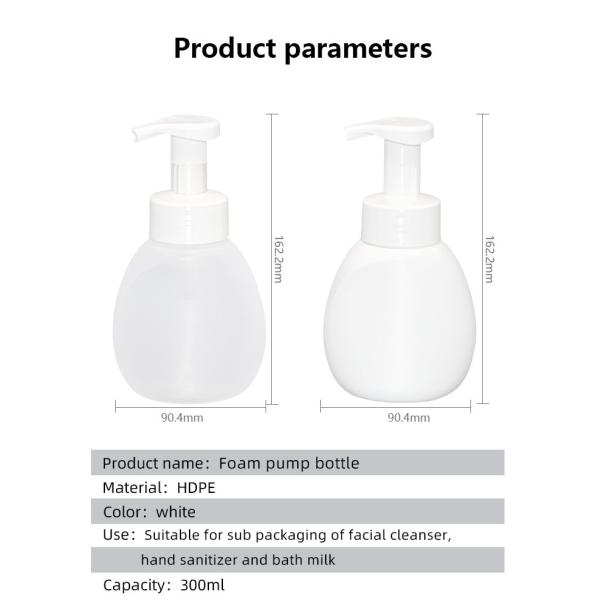 Plastic Foaming Dispenser Pump Bottle For Liquid Soap 300ml
