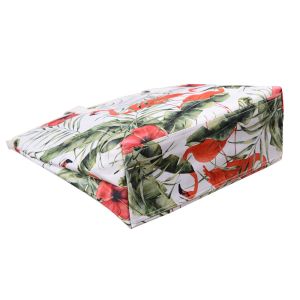 Polyester Large Beach Bag Tote Unisex Fashion With PU Handle