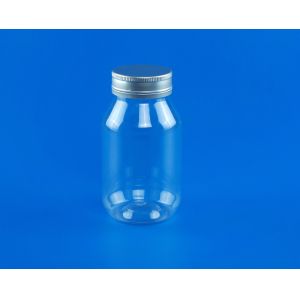 China High Durability 16 Oz Plastic Jars With Lids With Screw Safety Lid 480Ml on sale