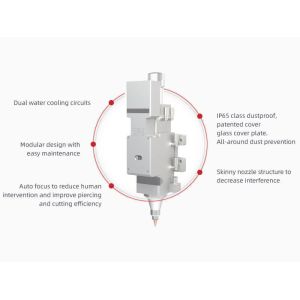 Raytools Laser Head OPTIC CNC Fiber Laser Cutting Machine for Plate and Tube