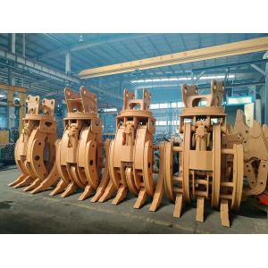 Rotating Grapple For Mini Excavator Mechanical With Grapple Saw