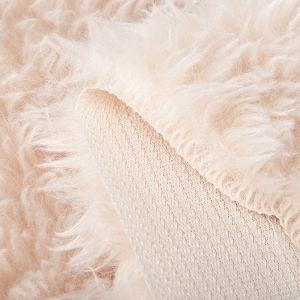 Garment Solid Dyeing Short Pile Acrylic Rabbit Fur Fabric 100% Acrylic Front