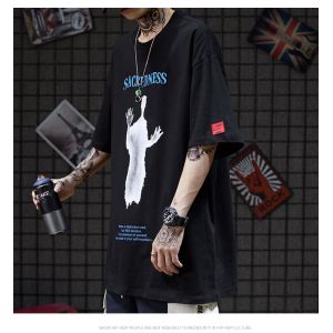 Short Sleeved 75% Cotton Tee Shirt XXXXL-XXS Lazy Wind Abstract Pattern