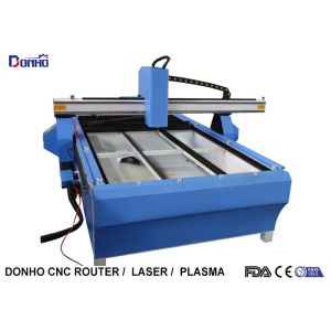 Blue CNC Plasma Metal Cutting Machine / Industrial Plasma Cutter With Rotary