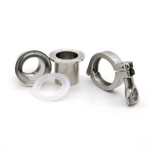 Cylindrical Head Code WZ SS 304 316 Tri Clamp Quick Connect Sanitary Pipe Clamp