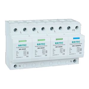 BR-50GR 2P 50kA Class 1 Surge Protection Devices Type1 AC Surge Suppressor spd