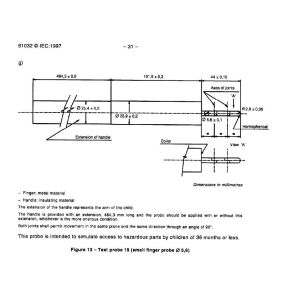 IEC61032 Children Safety Small Test Finger Probe 19