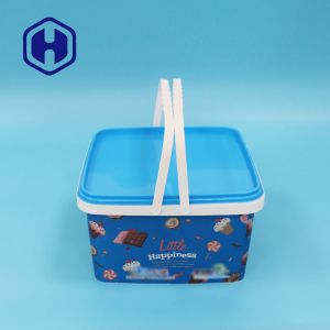 Cheap 3.2L Plastic Cheese And Christmas Cracker Packaging Box With Handles Custom Label for sale