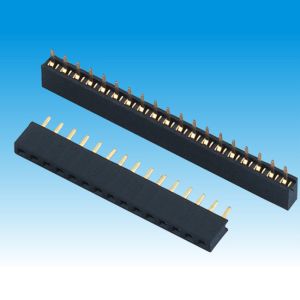 2.0 mm Pitch Height 4.3 Single Row Female Header Connector Straight Type