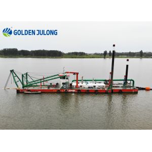 Seaside Port Construction Work Suction Cutter Dredger With Dredge Pump And Spud