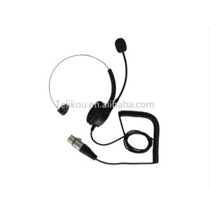 Super Lightweight Telikou Single Ear Headset For Broadcast Equipment NE-11
