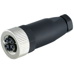 X Code 4 8 Pin M12 Waterproof Connector Male Female Straight / Elbowed IP67 IP68