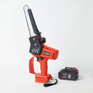 Cordless Brushless Power Chainsaw 8 Inch Battery Powered Handheld