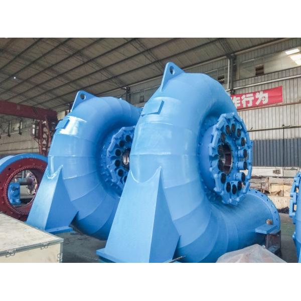Automatic Control Stainless Steel Francis Turbine Generator - 300KW-20MW Power 400V-10kV Vertical