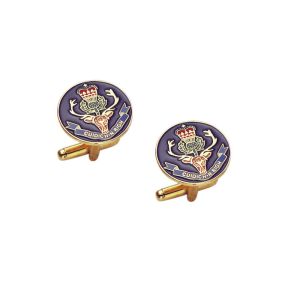 Custom Made Cuidich Right Cufflink, Metal Cufflinks With Brass Stamping With Soft Enamel, Gold Plating