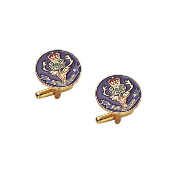 Quality Custom Made Cuidich Right Cufflink, Metal Cufflinks With Brass Stamping With Soft Enamel, Gold Plating wholesale