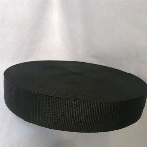 Width From 2CM to 7CM Outdoor Furniture Upholstery Webbing in black color