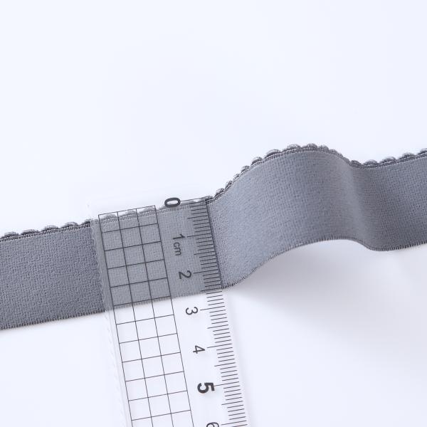 Factory customized logo Knitted Nylon Spandex elastic Band webing tape strap for underwear bra