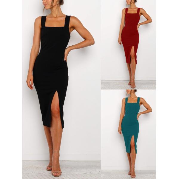 Quality                  2023 Spring and Summer Amazon Women&prime;s Explosive Independent Station Square Collar Sling Bag Hip Party Dress              wholesale