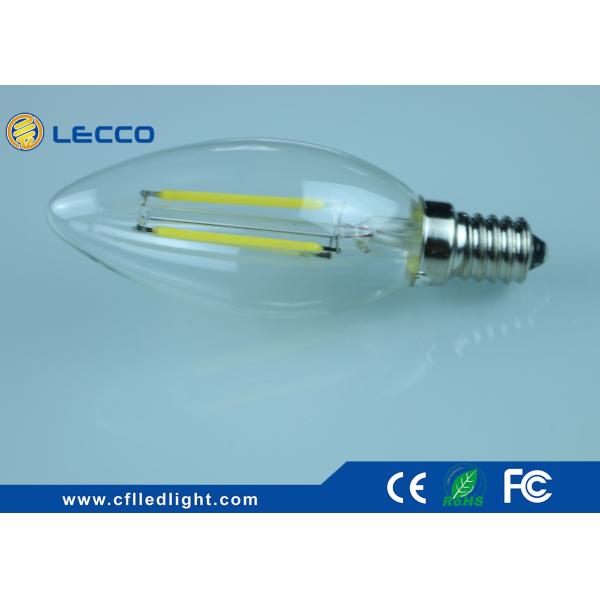 4W E14 Filament LED Bulb 6000K , Led Candle Light Bulbs For Pendant Lamps