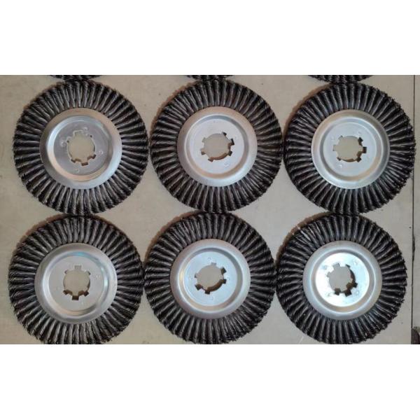 300mm OD Metal Tube Rust Removal Twisted Wire Brush