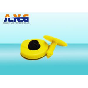 125KHz EM4305 TPU RFID Passive Rfid Animal Tags For Cattle Sheep , Dia 30mm