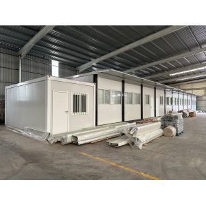 Fast Building Hurricane Proof Prefab Houses with Customized Color Flat Packed