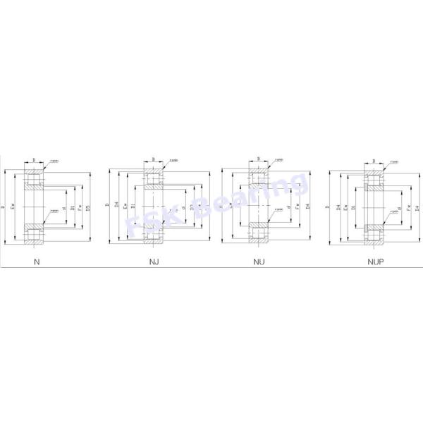 Single Row NU208 M Cement Mixer Bearings Cylindrical Roller For Tanker Car