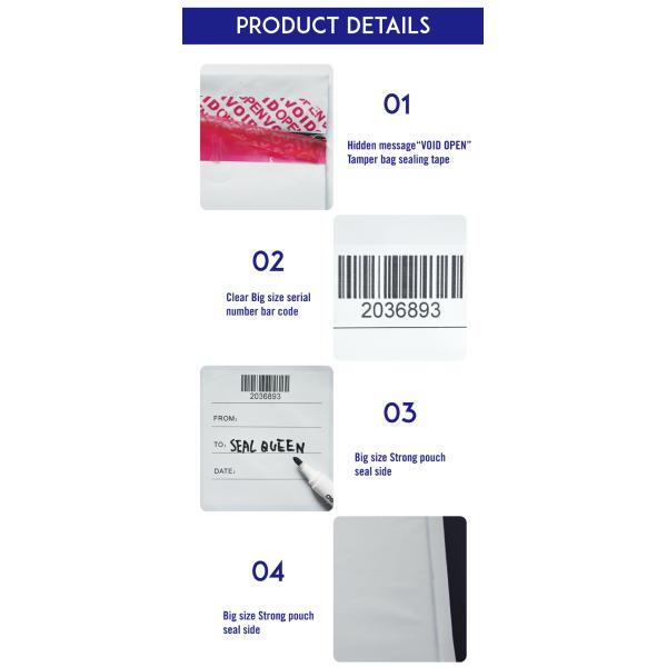 Environmental Free Sample Tamper Evident Security Plastic Bags
