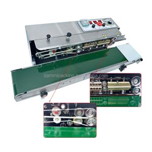Continuous Band Vertical Sealing Machine With Solid Ink Roll Wheel FRD-1000