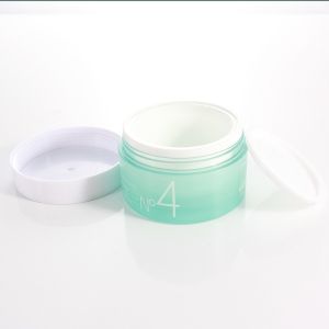 50ml PS Combination Green Cosmetic Plastic Jar With Screw Cap