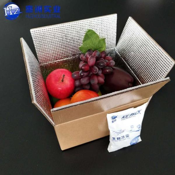 Insulated Aluminium Foil Packaging Cardboard Box Caviar Chocolate Transport HZ