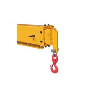 Extendable Truck 640kg Forklift Jib Crane Telescopic Fork Mounted
