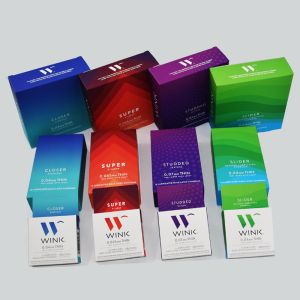 1 Piece Flat Pack Soft Laminated Luxury Gift Boxes Custom Color Printed Condom