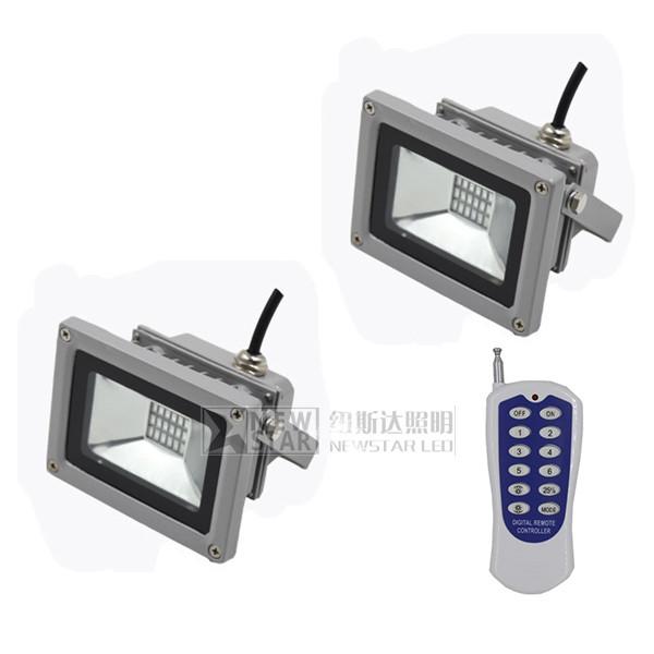 10W SMD RGB LED Floodlight with RF Controller, IR/RGB/DMX 10W-200W RGB led