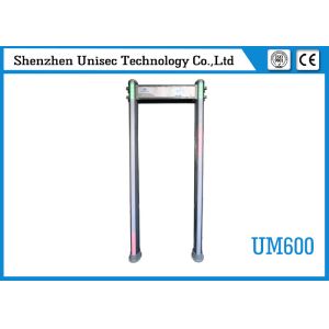 High Sensitivity Walk Through Metal Detector Visual Alarms UM600 UNIQSCAN 18