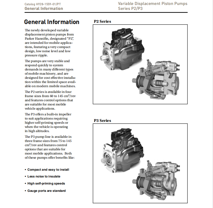 Variable Piston Pump P1140PS01SRM5AC00S000PB00