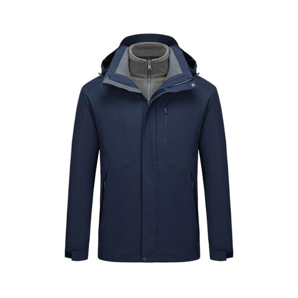 Quality polyester Men'S Casual Hooded Jacket Windproof Thermal Army Clothing with Zipper wholesale